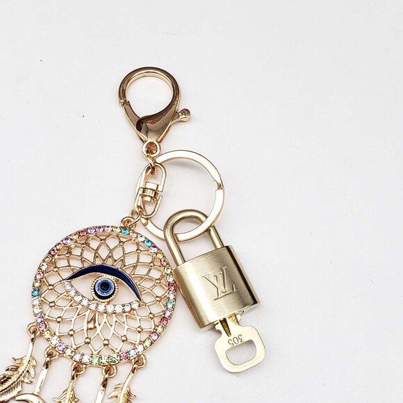 Authentic Louis Vuitton Lock & Key with unbranded Bagcharm, Keycharm, Keychain - Picture 6 of 7